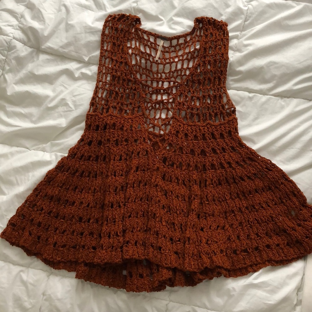 Free People Crochet Tunic